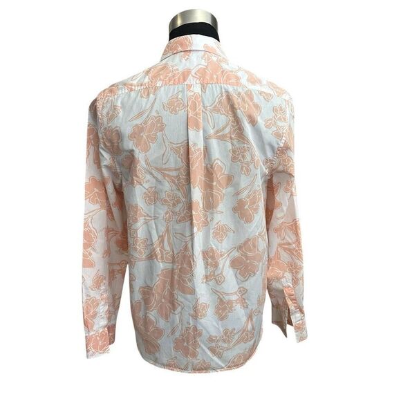 Ted Baker London Tello Peach Floral Button-Up Shirt Long Sleeve sz 4 Large - Picture 3 of 14